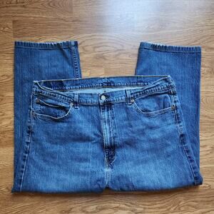 Levis 505 Jeans Mens Size 42x30 Blue Medium Wash Straight Leg